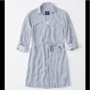 A&F Long-Sleeve Utility Shirt Dress